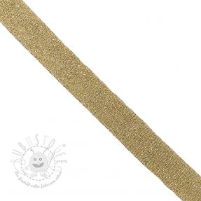 Schrägband LUREX light gold