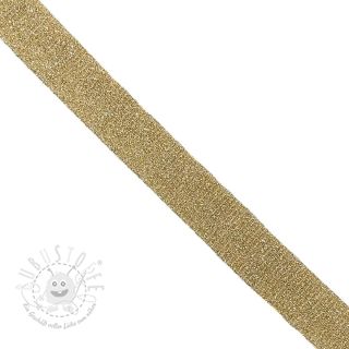 Schrägband LUREX light gold