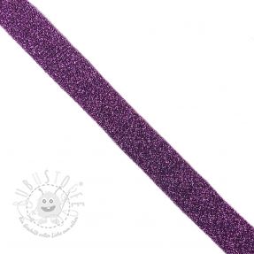 Schrägband LUREX purple