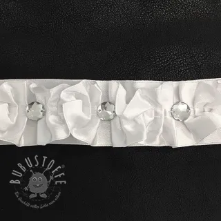 Bänder satin Crystal white