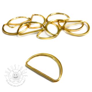 Halbringe 25 mm gold