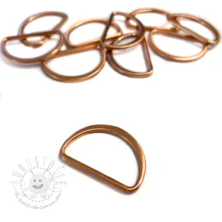Halbringe 25 mm copper