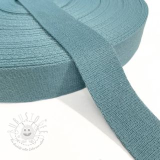 Gurtband Baumwolle 4 cm steel blue