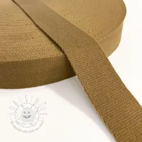 Gurtband Baumwolle 4 cm brown