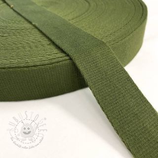 Gurtband Baumwolle 4 cm olive green