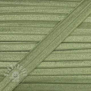 Elastisches Schrägband Polyamide 15 mm old green