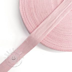 Baumwoll-Twill Band 25 mm pink