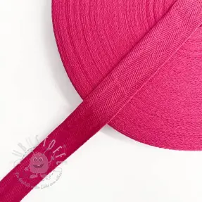 Baumwoll-Twill Band 25 mm fuchsia