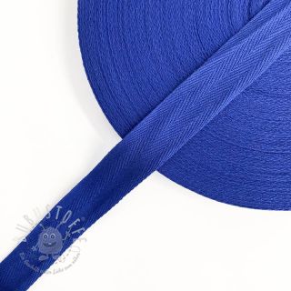 Baumwoll-Twill Band 25 mm cobalt