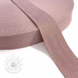 Gurtband Baumwolle 4 cm washed pink