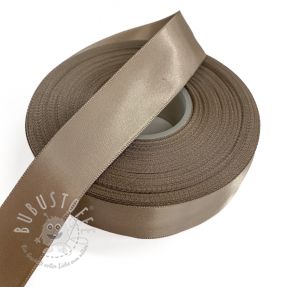 Satinband beidseitig 25 mm taupe