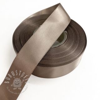 Satinband beidseitig 25 mm brown