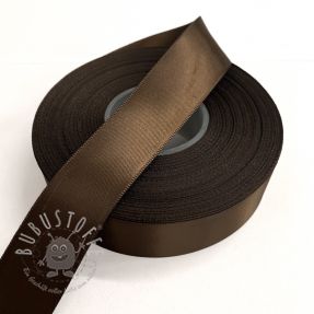 Satinband beidseitig 25 mm dark brown