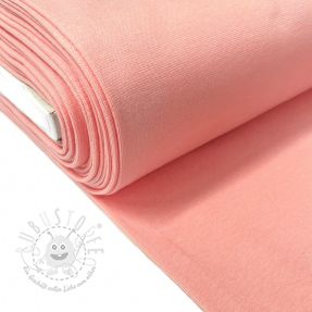 Baumwoll Bündchenstoff glatt GOTS pink