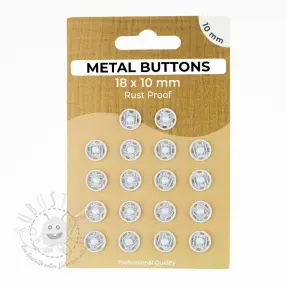 Druckknöpfe METAL 10 mm silver
