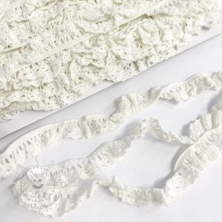 Baumwollspitze elastisch off white
