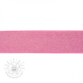 Gummiband 5 cm glitter fuchsia