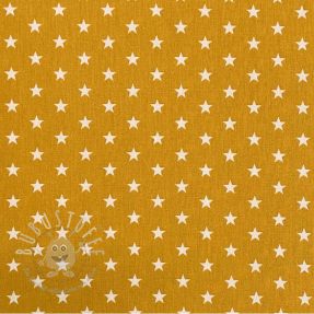 Baumwollstoff Petit stars ochre