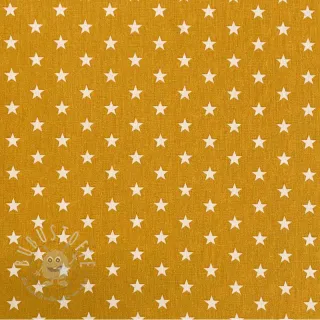 Baumwollstoff Petit stars ochre