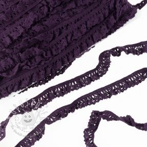 Baumwollspitze elastisch violet