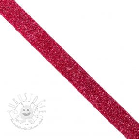 Schrägband LUREX fuchsia