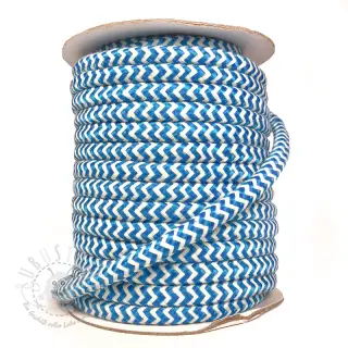 Twisted kordel ZIG ZAG aqua