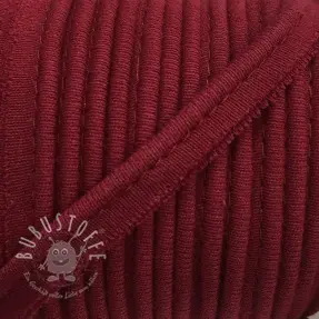 Paspelband jersey dark red