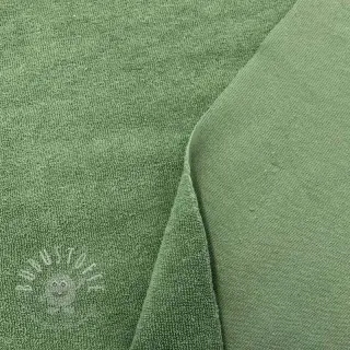 Frottee elastisch old green