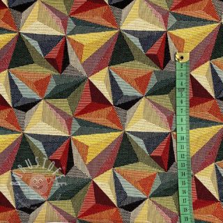 Dekostoff GOBELIN PREMIUM Colourful triangles
