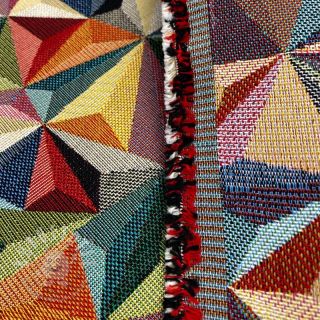 Dekostoff GOBELIN Colourful triangles