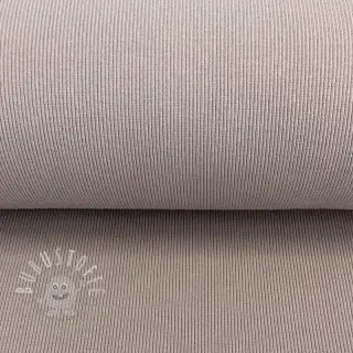 Baumwoll Bündchenstoff RIB grau ORGANIC