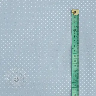 Baumwollstoff Petit dots light blue