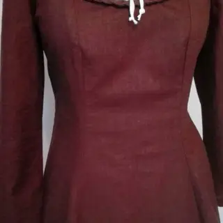 Leinenstoff gewaschen dark brown