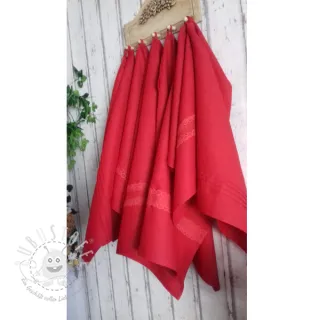 Leinenstoff gewaschen red