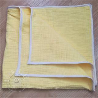 Double gauze/muslin soft yellow ORGANIC