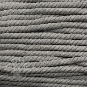 Baumwollkordel 12 mm grey