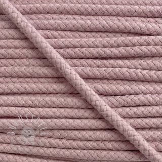 Baumwollkordel 8 mm washed pink