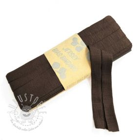 Elastisches Schrägband viskose - 3 m dark mocha