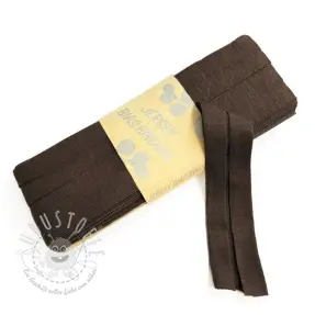 Elastisches Schrägband viskose - 3 m dark mocha