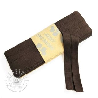 Elastisches Schrägband viskose - 3 m dark mocha