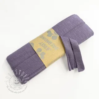 Elastisches Schrägband viskose - 3 m lavender