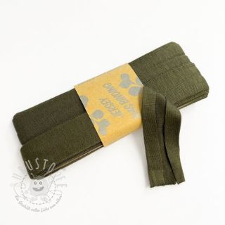 Elastisches Schrägband viskose - 3 m camo green