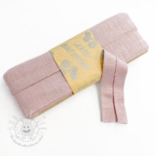 Elastisches Schrägband viskose - 3 m washed pink