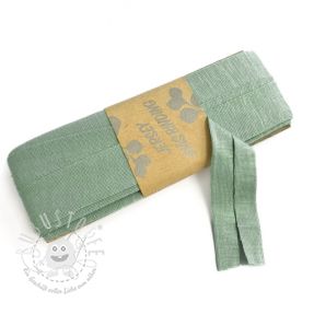 Elastisches Schrägband viskose - 3 m old green