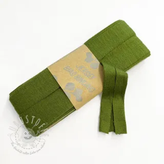 Elastisches Schrägband viskose - 3 m olive green