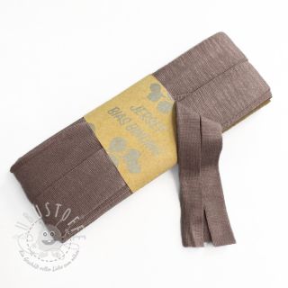 Elastisches Schrägband viskose - 3 m mauve