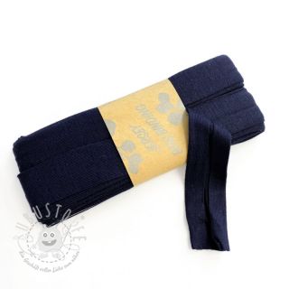 Elastisches Schrägband viskose - 3 m dark blue