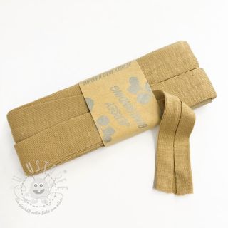 Elastisches Schrägband viskose - 3 m camel