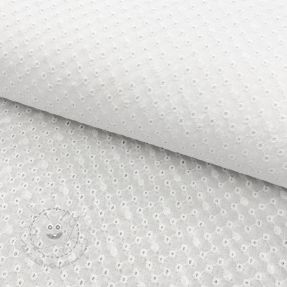 Baumwollstoff EMBROIDERY Daniela white