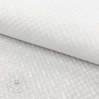 Baumwollstoff EMBROIDERY Daniela white